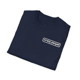 White Ink Dyslexic Pines Tee for laughing and making people question their intoxication levels.