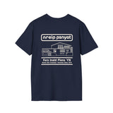White Ink Dyslexic Pines Tee for laughing and making people question their intoxication levels.