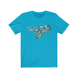 Blue Orchid Bee Short Sleeve Tee