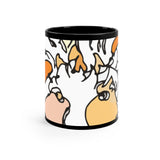"Signs and Time LEO" Black Mug 11oz