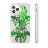 "Palm Leaves" Blindcontour Biodegradable Case