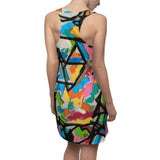 Fashionista in your step with Sklarsky's "Hipster Jesus" Women's Racerback Dress