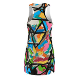Fashionista in your step with Sklarsky's "Hipster Jesus" Women's Racerback Dress