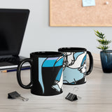 Aquarius Black mug 11oz