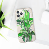 "Palm Leaves" Blindcontour Biodegradable Case