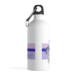 Stainless Steel Water Bottle. From Sklarsky's  one line contour series - "Signs and Time"
