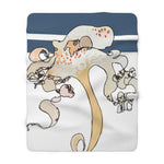 Golden Octopus Sherpa Fleece Blanket