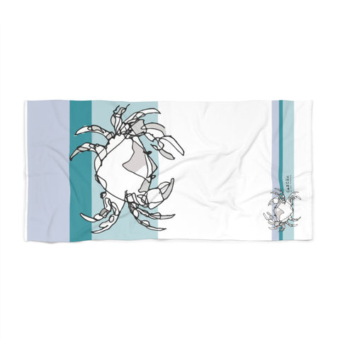 Beach Towel. Cancer is Protective - Ruled by the moon with a Zodiac element of Water. From the Constellation Inspired the "Signs and Time Collection" - Unique like You