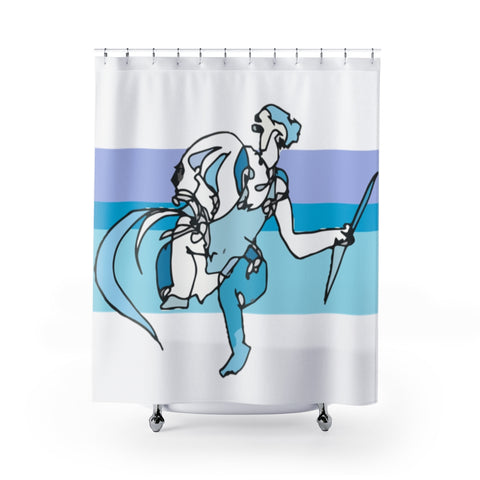 "Signs and Time AQUARIUS" Shower Curtain