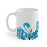 Blue Flamingo Mug 11oz