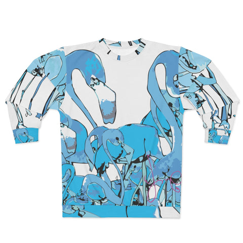 "Blue Flamingos" Unisex Sweatshirt
