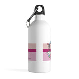 Stainless Steel Water Bottle. From Sklarsky's  one line contour series - "Signs and Time"