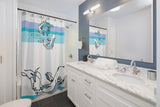 "Sign and Times PISCES" Shower Curtain